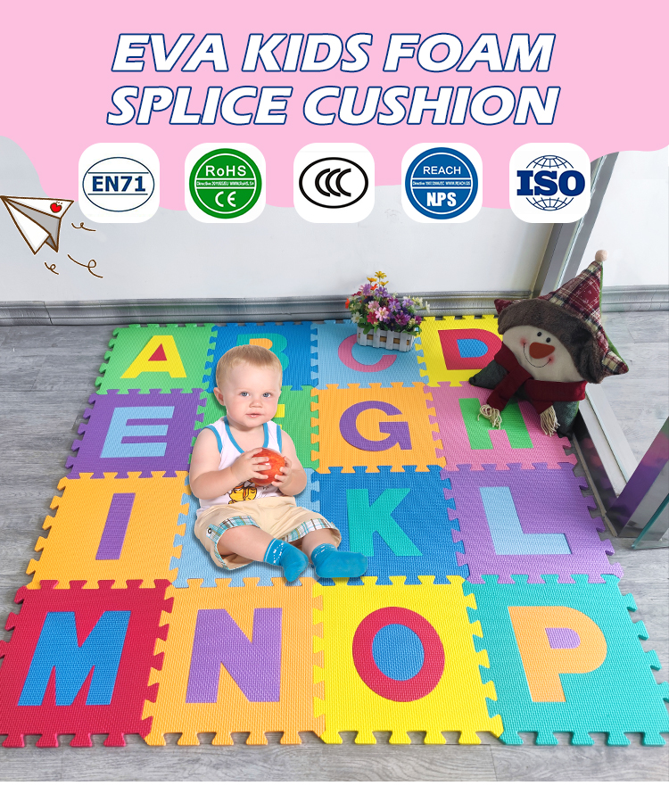 123 Number baby crawl play mat,hopscotch mat eva Puzzle Mat(图1)