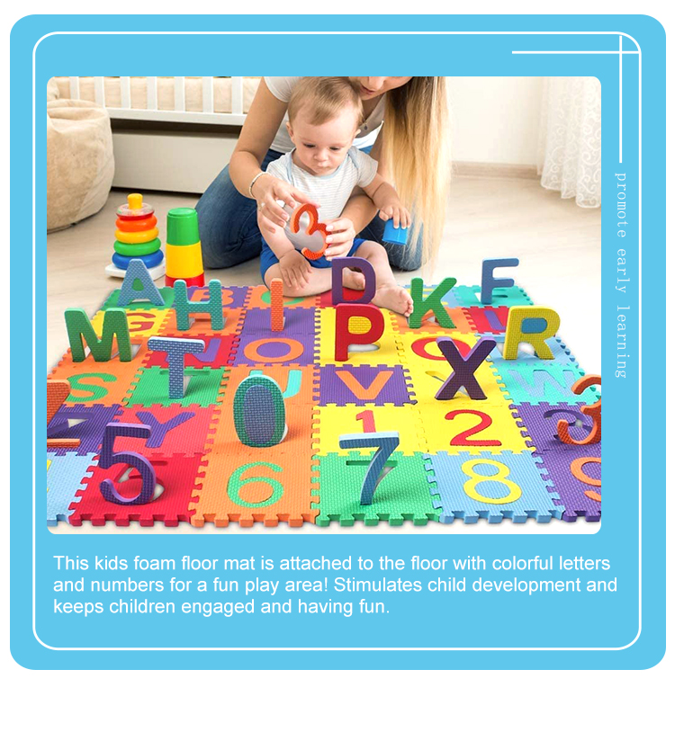 123 Number baby crawl play mat,hopscotch mat eva Puzzle Mat(图3)