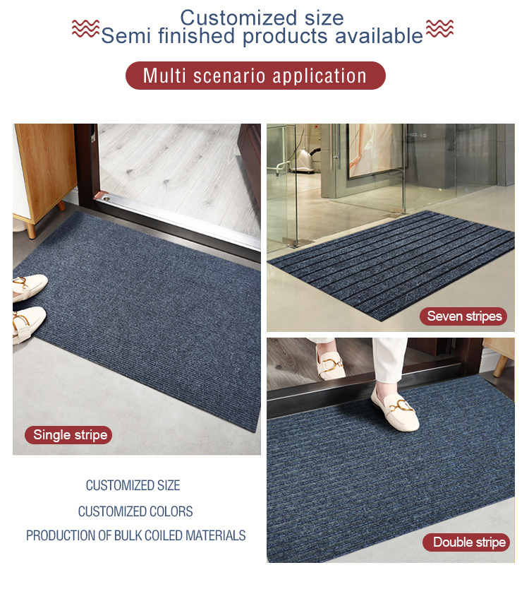 Home using indoor non slip ribs surface Self-adhesive Door mat(图7)