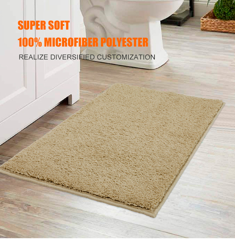 Bathmats Perfect Absorbent Plush Mats Floor Carpet Bathroom Mat(图1)